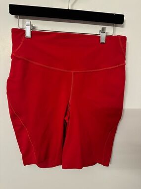 $55! Lululemon Dark Red Women's BASE PACE SHORTS SIZE 10. USED. FREE SHIPPING!